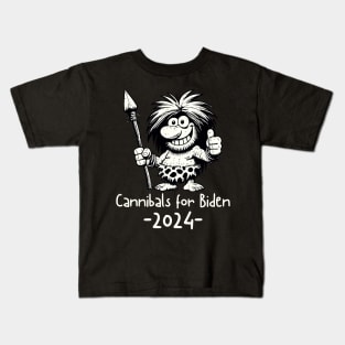 Cannibals for Biden 2024 Kids T-Shirt